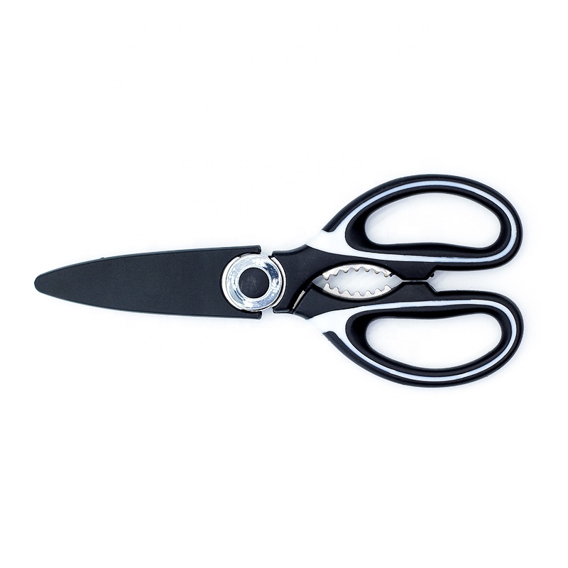 Factory multi purpose kitchen chef scissors with protect cover