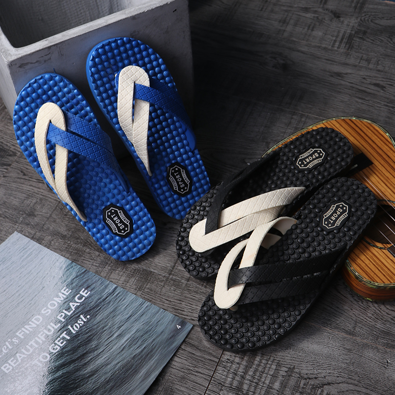 High quality summer casual Men's slippers outdoor men's flip flops slides sandals wholesale