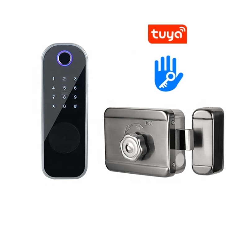 TT APP Wi-Fi Умный дом Электронный электрический бесключевая клавиатура дэдболт дверной обод замок отпечатков пальцев Дверной замок
