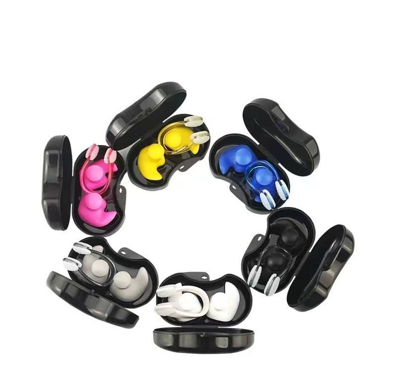 Swimming environmentally friendly soft silicone earplugs set for children, adults, beginners, swimming and diving