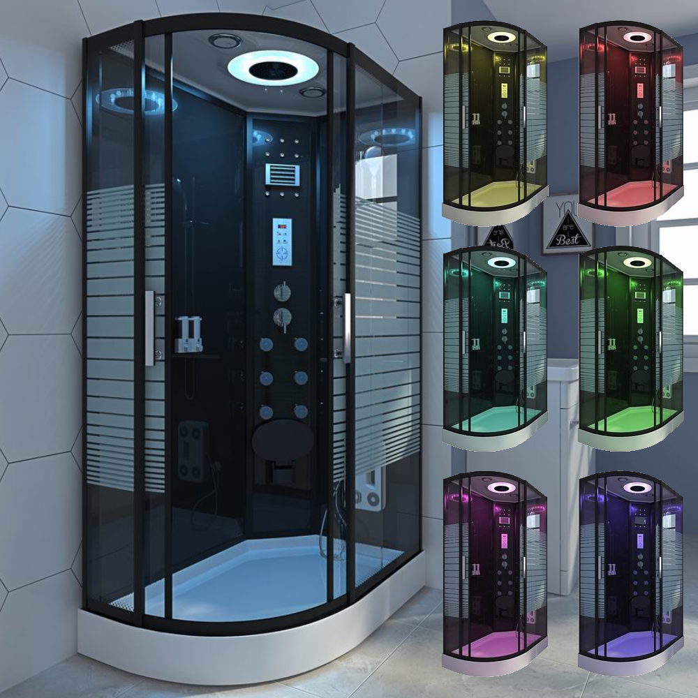New Style Cost-effective Shower Tray Bathroom With heating LED light. Bathing Steam and Washing In One