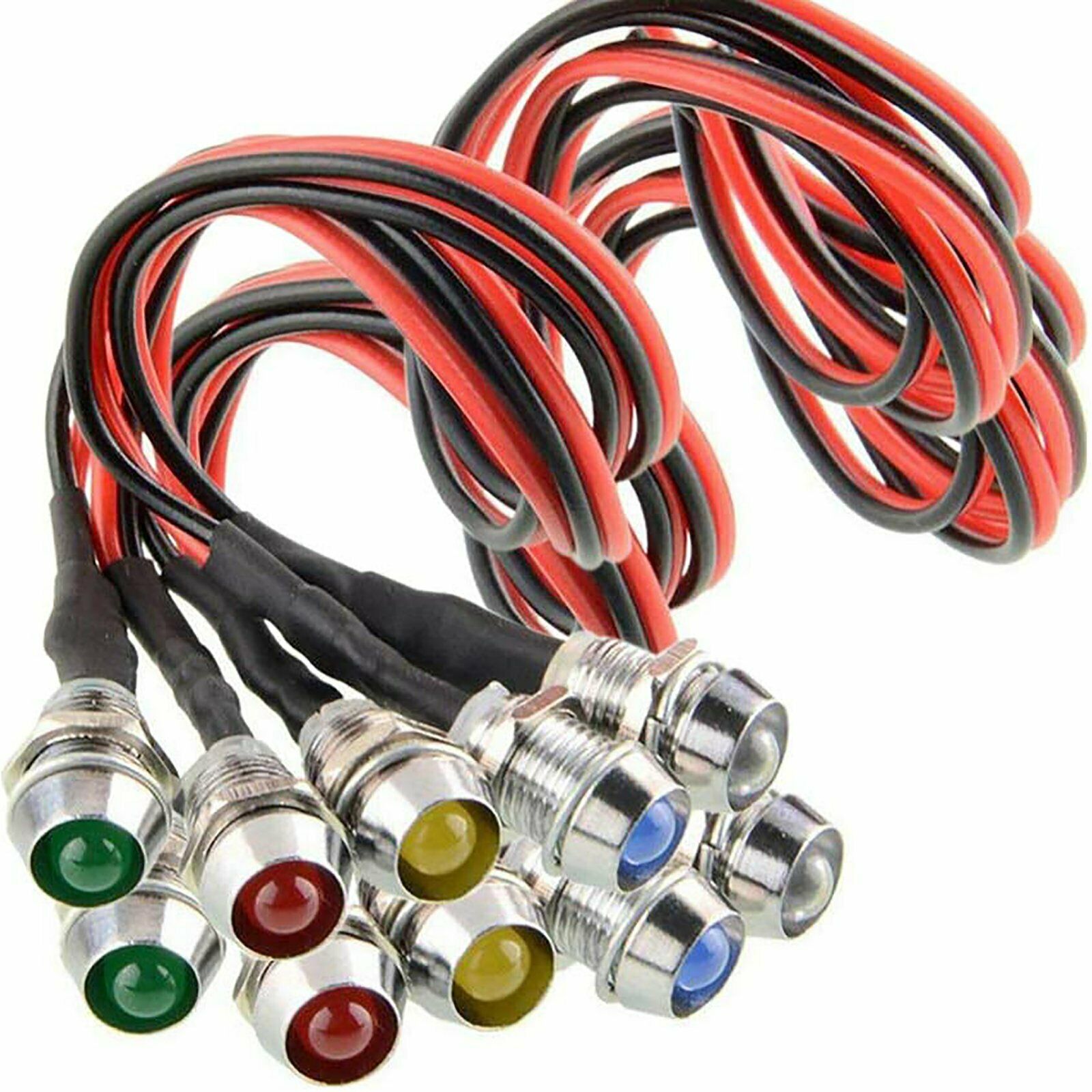 LED Dash Pilot Panel Indicator Warning Light Lamp Car Boat Marine Van