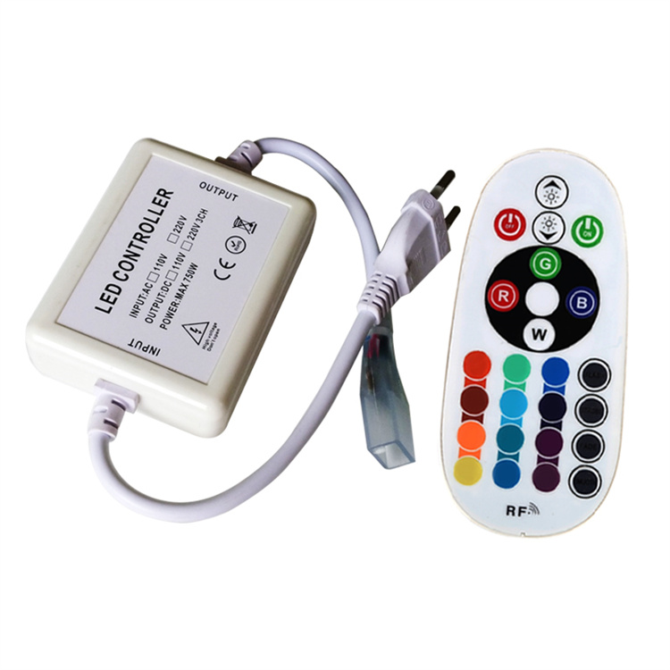 Изменение цвета SMD5050 светодиодная неоновая лента 220 В rgb