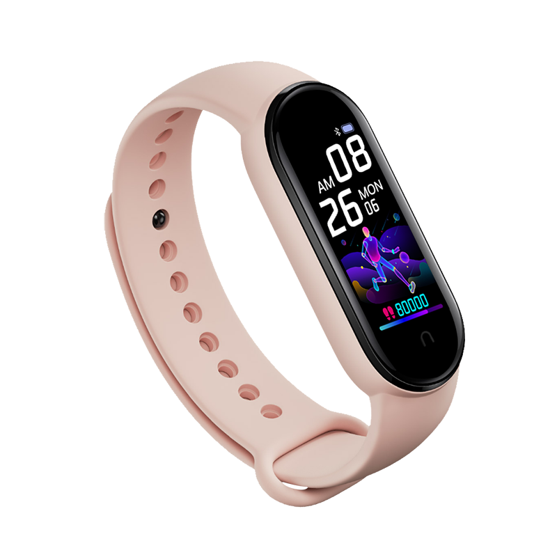 Good price m5 fitness tracker bracelet with phone call m4 silicone strap smart watch mi band 4 5 6