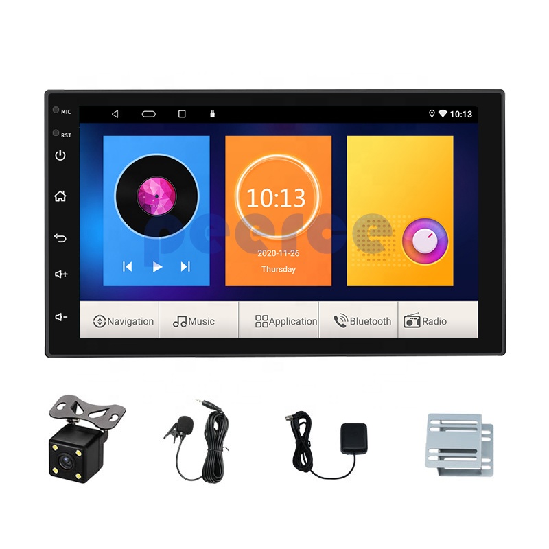Универсальная система навигации Android 7 дюймов FM AM GPS 2 din BT Wifi приборная панель автомобильный dvd-плеер стерео автомобильный dvd-плеер