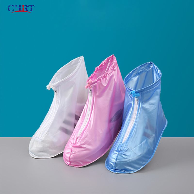 CHRT Amazon Hot Sell PVC Portable Safety Rain Boots Women Rain Boots for Unisex Waterproof Rain Shoes Cover for Men
