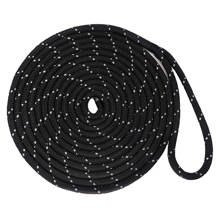 3/8 Inch 15 FT Double Braid Reflective Nylon Dock line