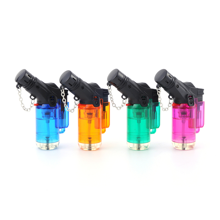 JIJU New Design Wholesale Torch Lighter Portable Cheap Metal Smoking Accessories Gas Lighter