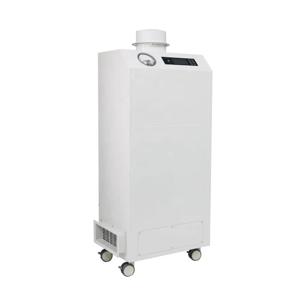 Mobile smart medium-sized 220V negative pressure remote control hepa H13 Negative ion isolation room air purifier for cleanroom