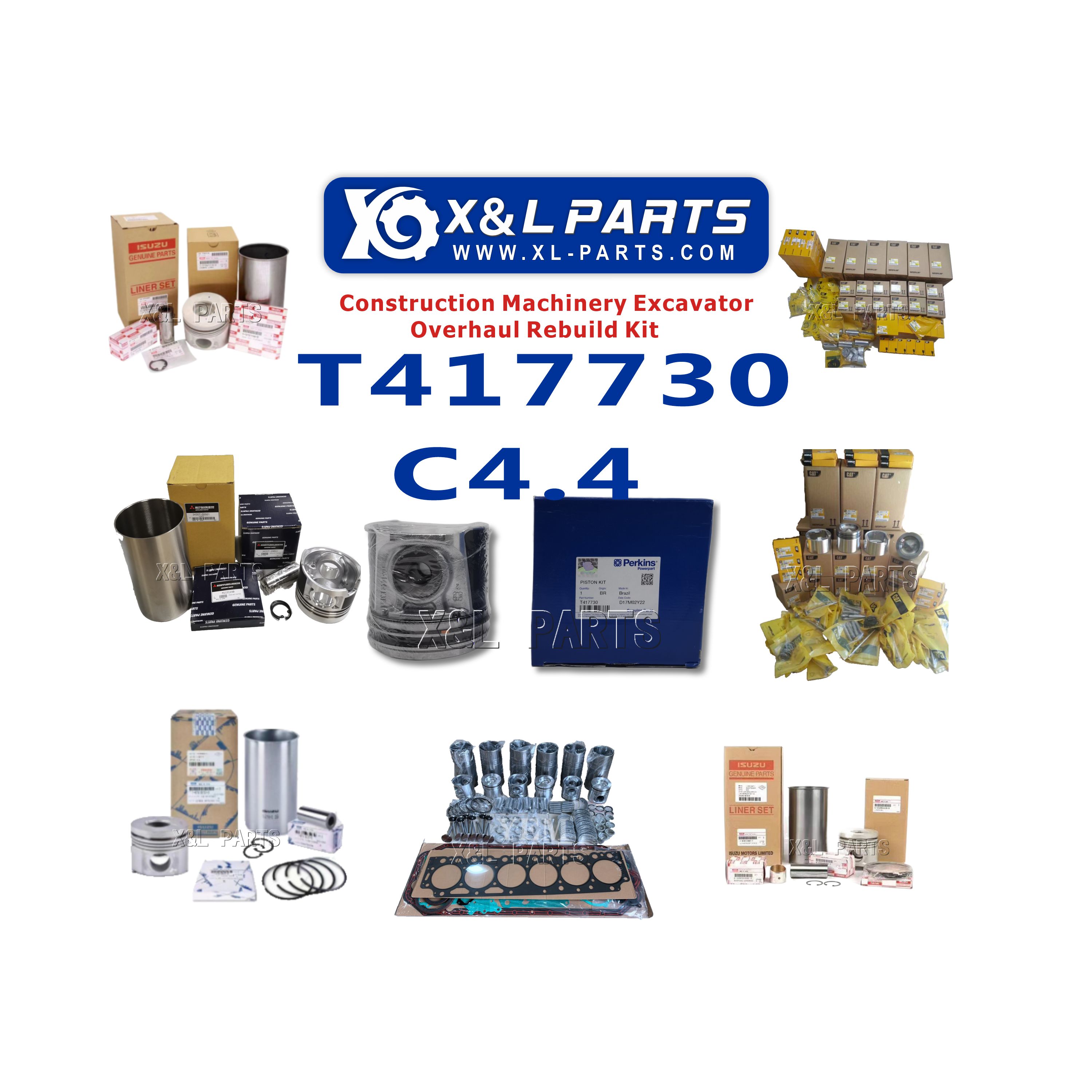 X&L PARTS CAT Diesel Engine Spare Parts Diesel Engine Overhaul PISTON RING KIT T417730 For Perkins 1104D-E44TA Caterpillar