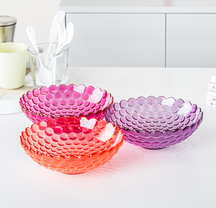 Factory wholesale high-quality OEM/ODM party decor dishes decorative plates Crystal sundry tray fruit plate