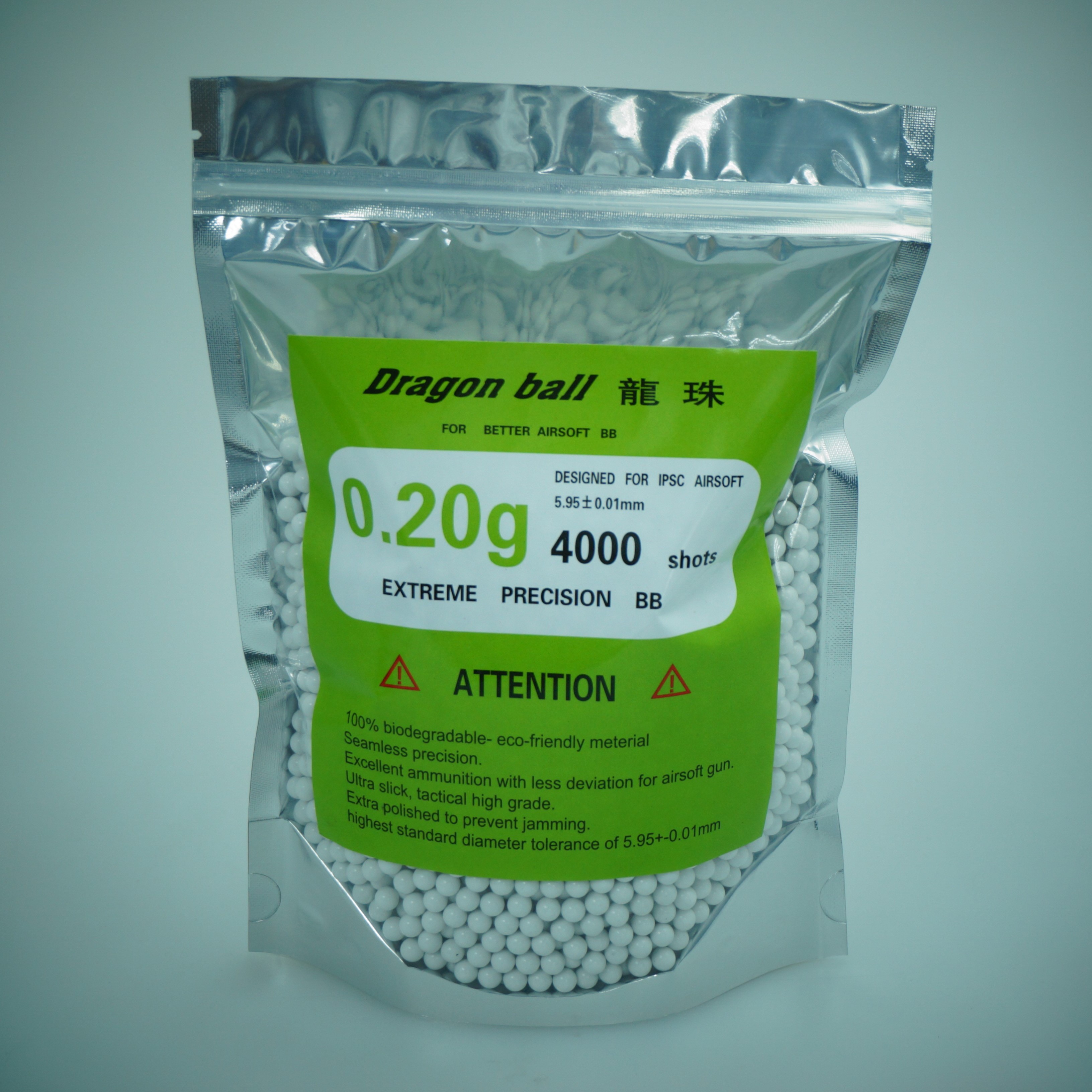 BIS 0.20 g Perfect Precision Bearing Biology 0.2 g BB bullet 5000 rounds Ammo plastic balls