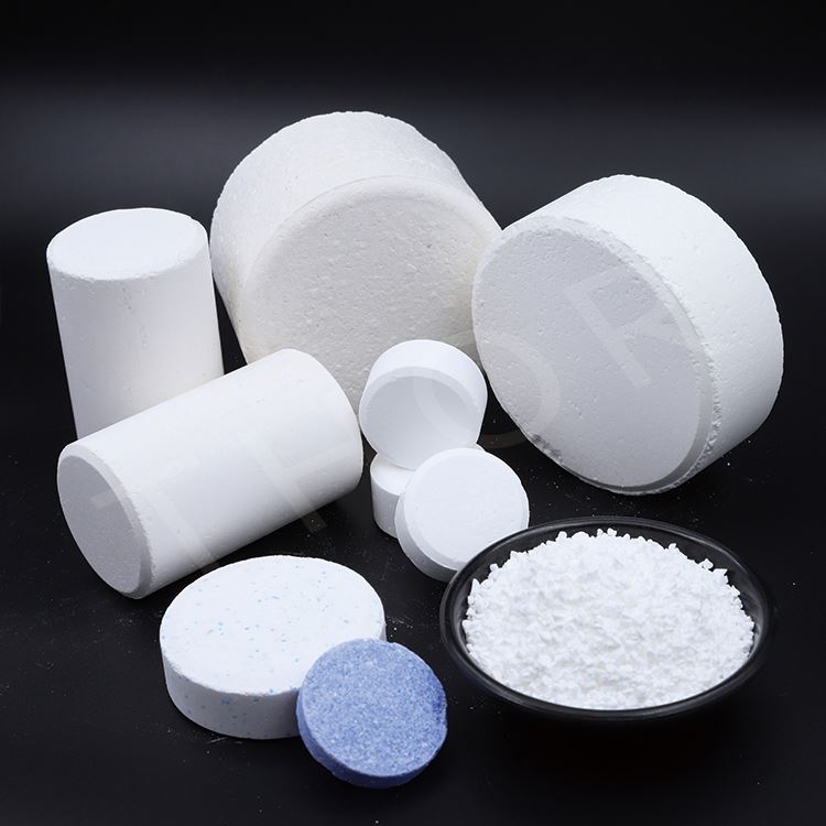 Chlorine granular powder tablets TCCA 90 TCCA 90% chlorine tablets and granular 3 inch tablet multifunction