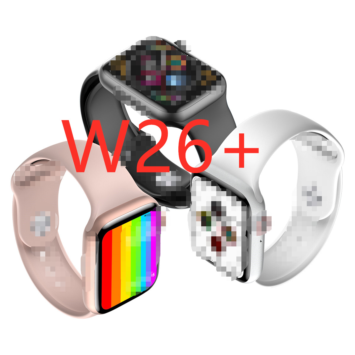 2020 новые серии 6 W26 + смарт-часы 1,75 Полноэкранный сенсорный контроль смарт-Часы W26 Plus спортивные часы Смарт-браслет PK T500
