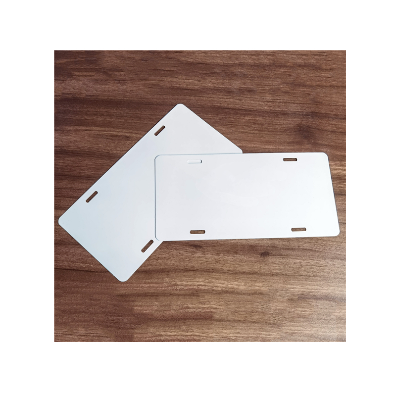 Оптовая продажа 12 "X6" x.025 "Глянец белый пустой алюминиевый металлический автомобильный номерной знак бирки