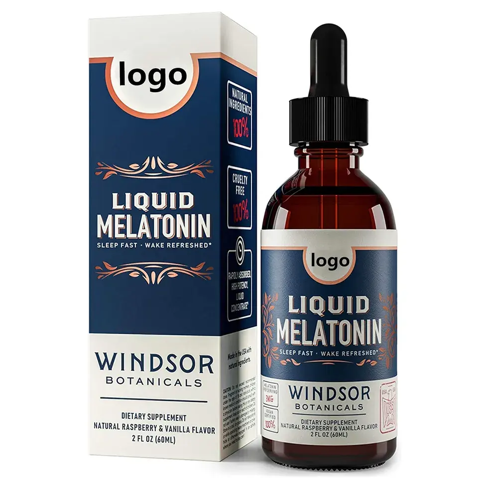 Private Label Sleep Melatonin Drops Extra Strength Natural Sleep Aids Fast Acting Liquid Drops For Sleep Supplement
