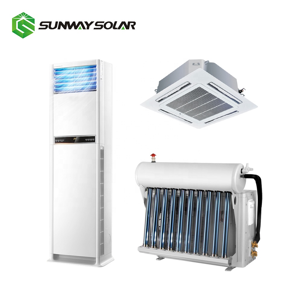 Sunway 1.5HP AC/DC гибридный солнечный кондиционер для домашнего отопления и охлаждения