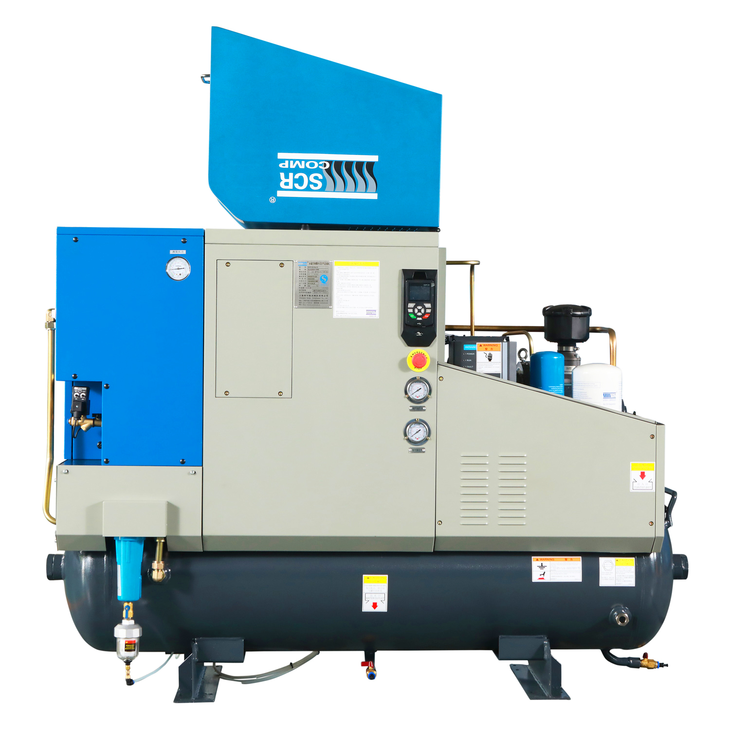 Oil Cooling PM Motor special screw air compressor with air dryer for Laser cutting (SCR20CPM)