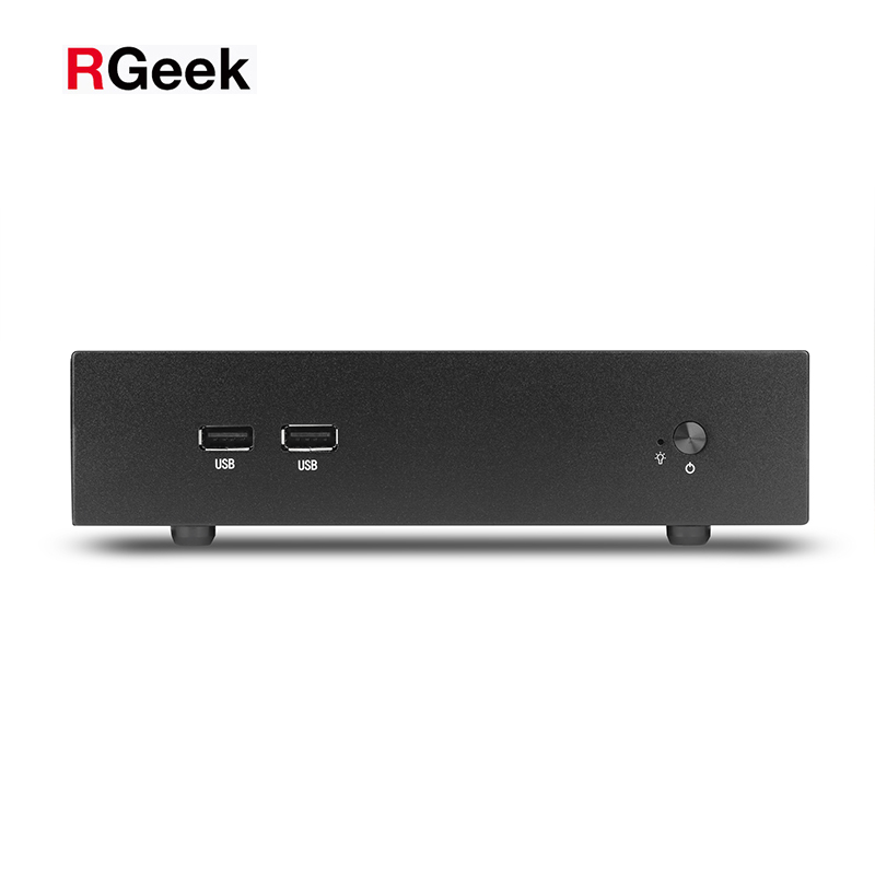 Мини-компьютер RGEEK на базе Windows 10, Intel Core i7 6-го поколения, два гигабитных порта Ethernet, порт VGA, безвентиляторный мини-ПК ITX