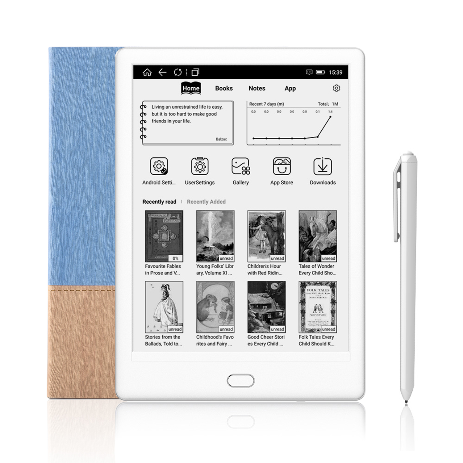 Likebook Муз 7,8 дюймов для чтения электронных книг HD читалка 300PPI 2G + 32G Восьмиядерный дизайн лицевой панели
