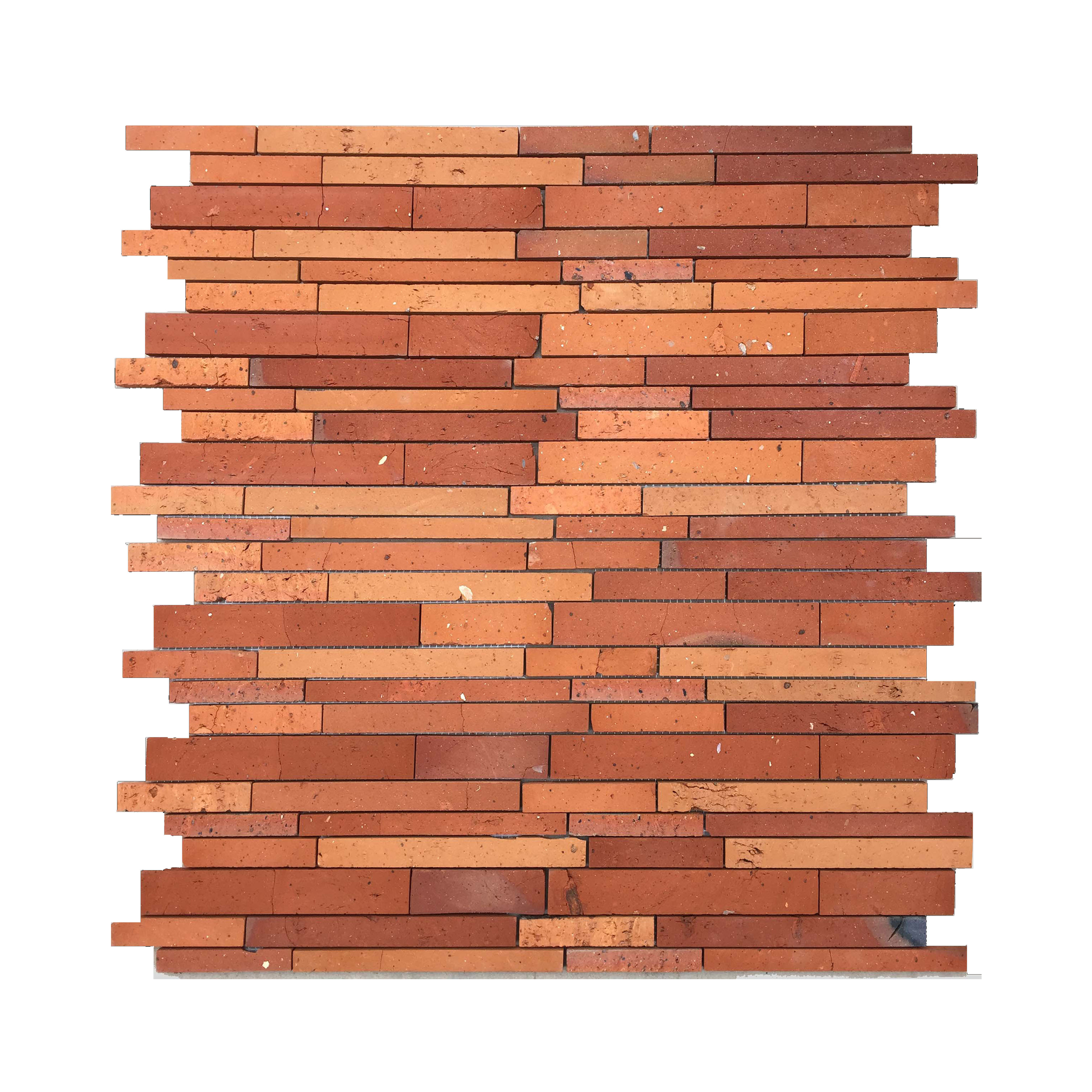 mosaic wall tile decoration antique red bricks mosaic 3D wall panels