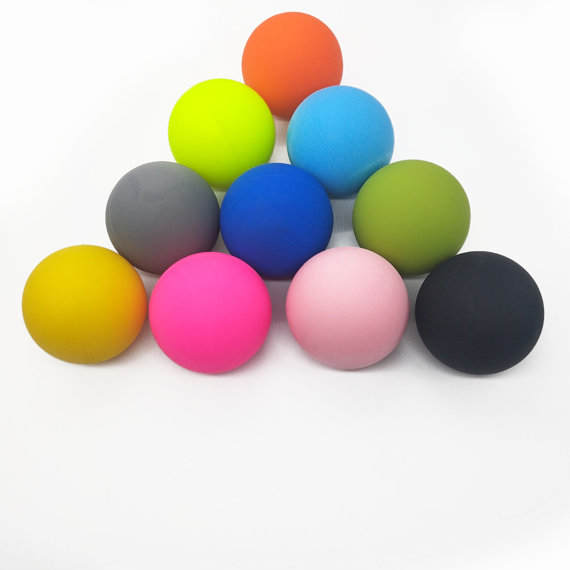 Wholesale Yoga Sport Fitness Massage Ball Silicone Lacrosse Massage Ball Therapy Body Fitness Massage Ball
