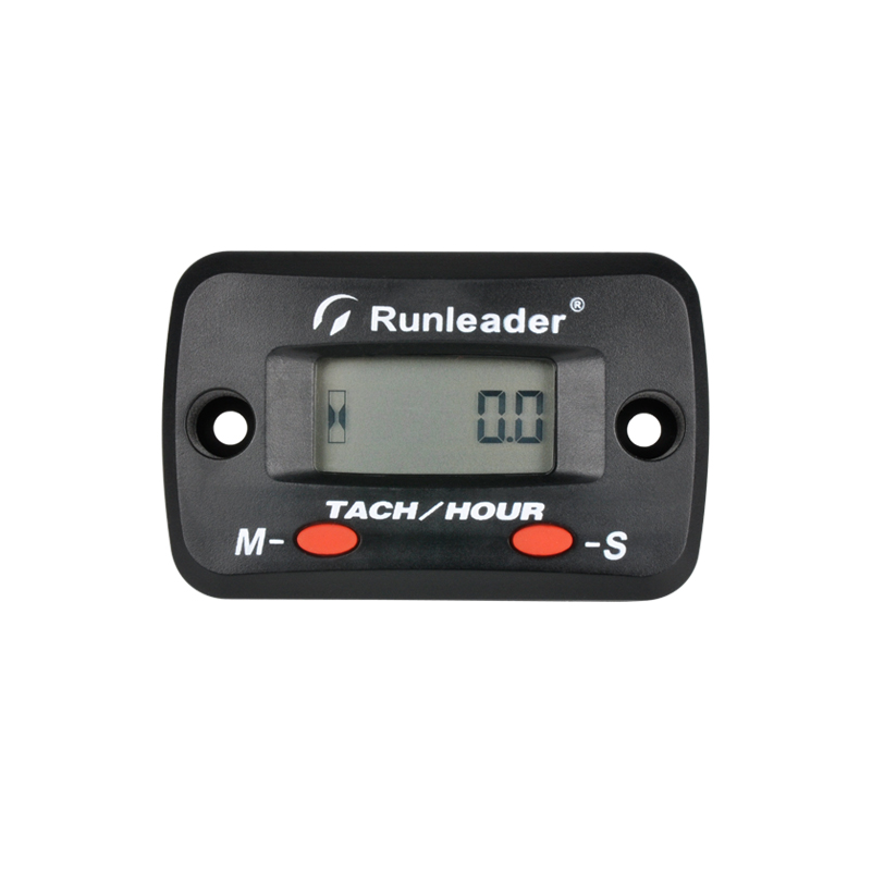 Цифровой счетчик часов Runleader, Тахометр для мотокросса, подвесной двигатель для мотоцикла, маленький размер