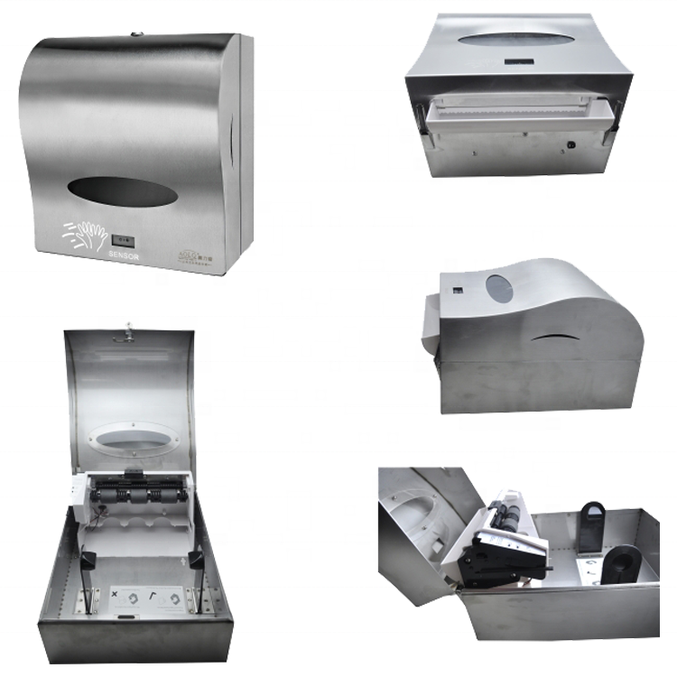2024 Stainless Steel Paper Dispenser Wet Paper Holder Automatic for Commercial Hotel Home
