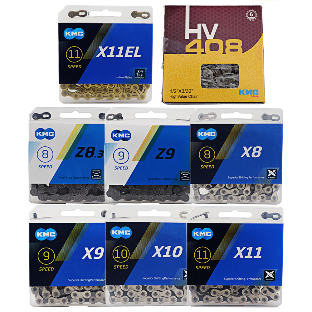KMC high quality aluminum alloy silver gold wholesale series 6 7 8 9 10 11 Speed bicycle chain MTB Road KMC Bike Chain