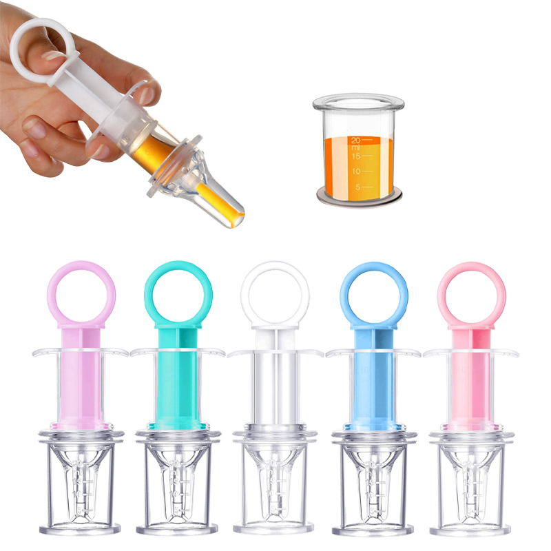 Baby kids smart medicine dispenser Needle Feeder Squeeze Medicine Dropper Dispenser Pacifier Feeding Utensils baby accessories
