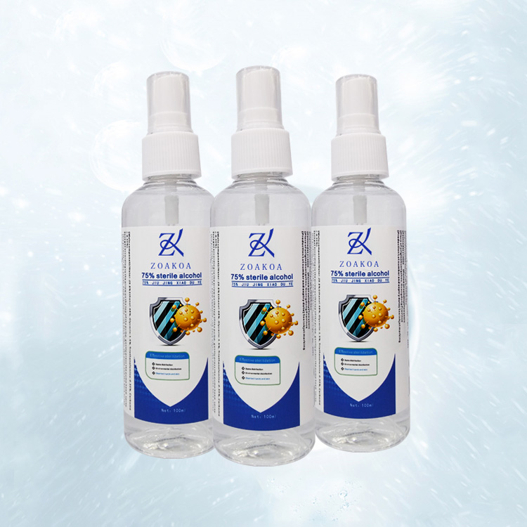 Bulk Private Labels Custom OEM 75% Alcohol Spray Bottle Pocket 100ml Kids Free Washing Quick Drying Hand Spray Liquid Sanitizer
