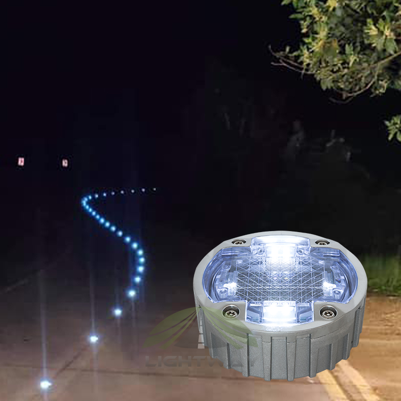 Road Safety Cat Eyes 360 Led Solar Embedded Road Stud hard coating g105 solar road stud for Philippines market