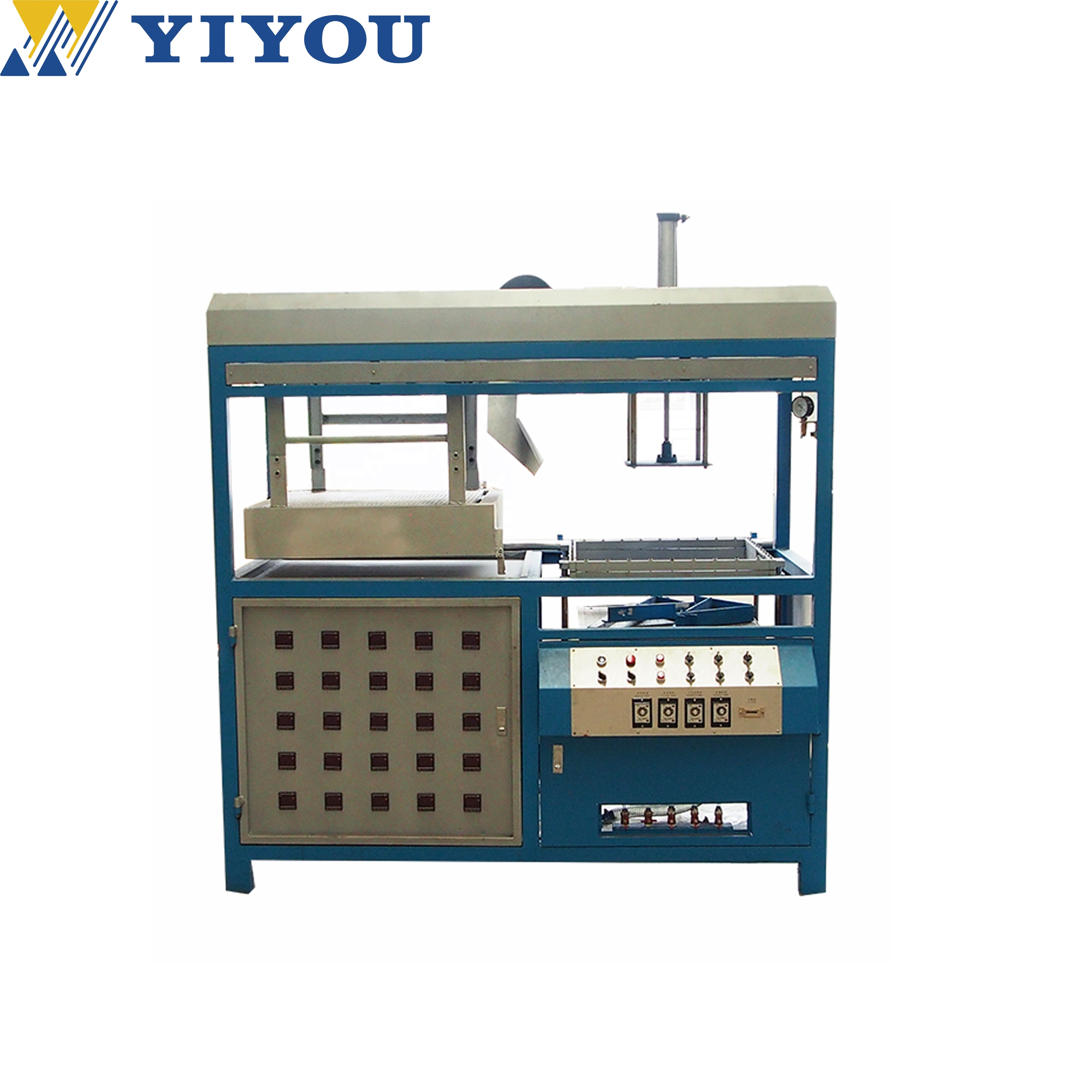 Small capacity thermoforming machine for egg tray