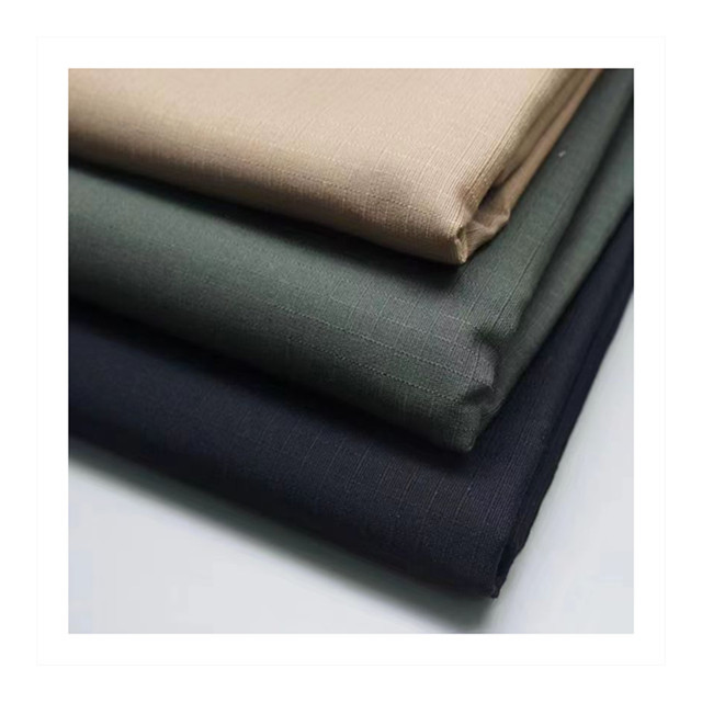 Factory check cloth Woven Ripstop TC Fabric Workwear Uniform Trousers