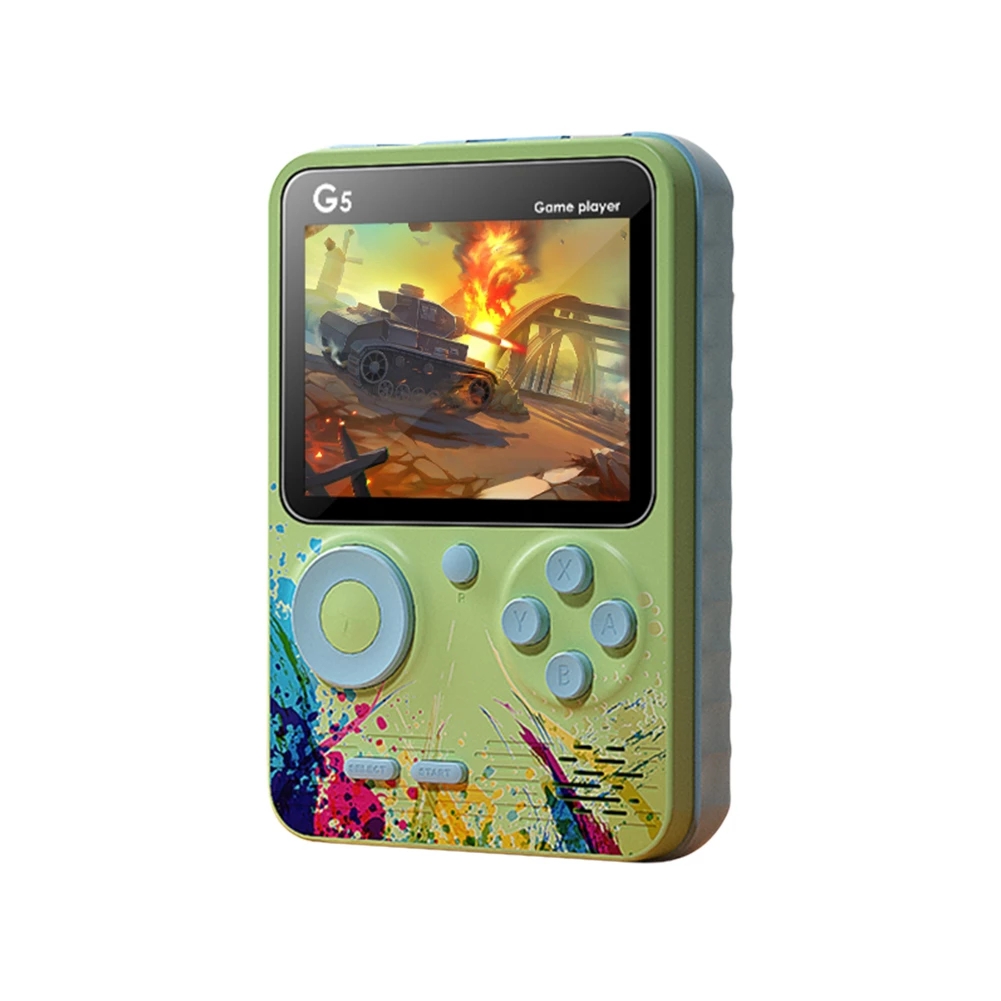 Hot   Mini Handheld Single and double Game Player Built-in 500 Classic Retro Games Portable Children's Video Game Console G5