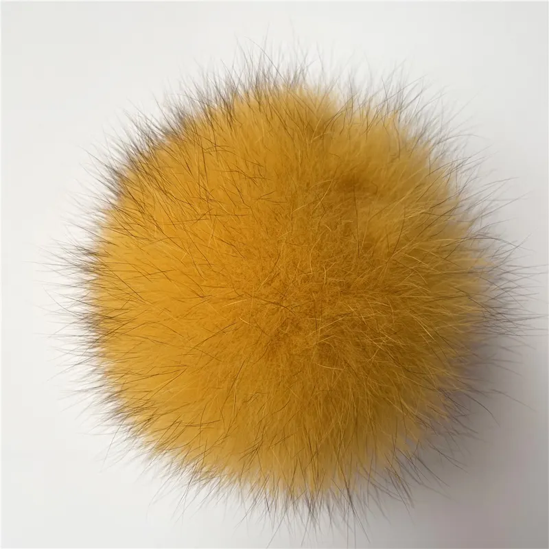 Cost price of various sizes pom fur balls fur hair pom pom fox fur ball