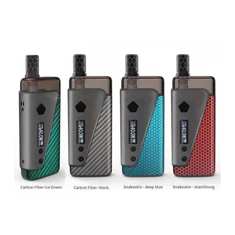 Hotselling Refillable High Watt 40W 3.8ml Mod Pod 1300mAh Battery Pod E-cigs Vapesoul