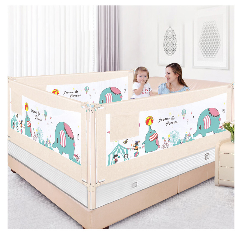 Toddler Used Bed Rail Bumper, Kids Fold Down Bed Fence/