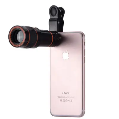 Smartphone telescope 8x 12x universal mobile phone zoom lens