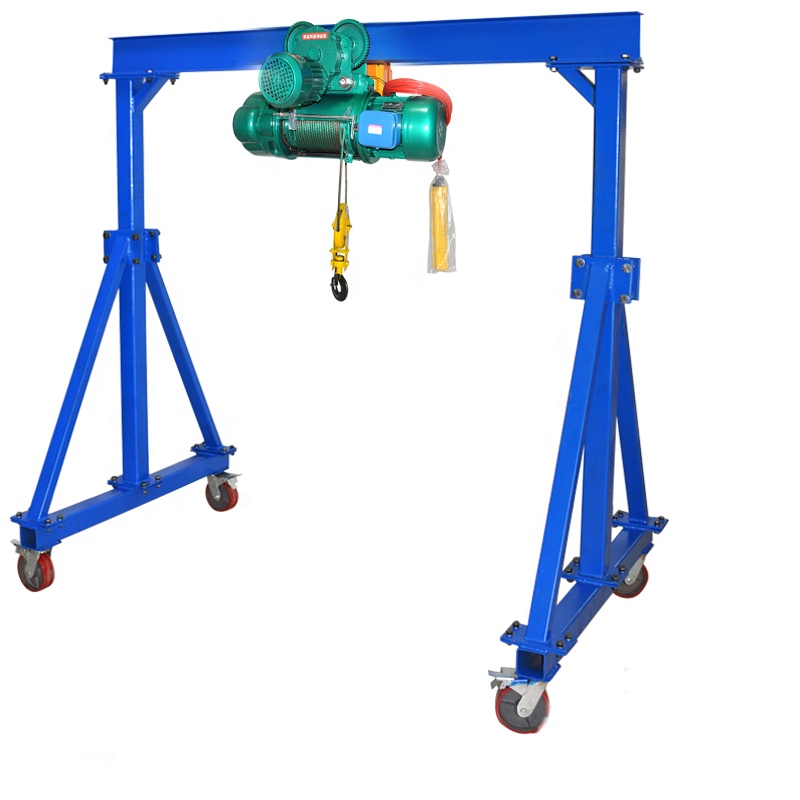 Small Electric Portable Mobile Gantry Crane 1 ton 5 ton workshop portable mobile mini small gantry crane price
