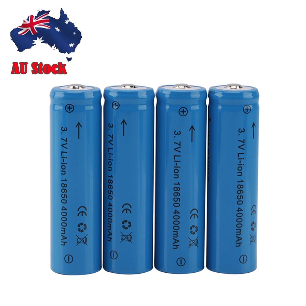 Бесплатная доставка 4 шт 3,7 v 1200mah литий-ионный аккумулятор 18650 литий-ионный аккумулятор для фонарика