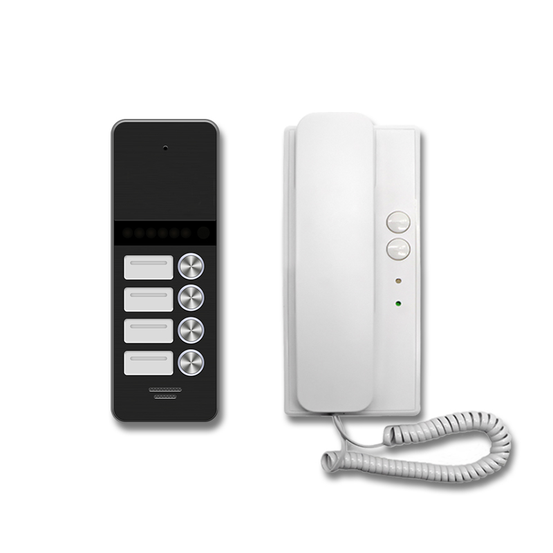 2 wire audio door phone intercom for villa and for 1/2/3/4 multi apartments