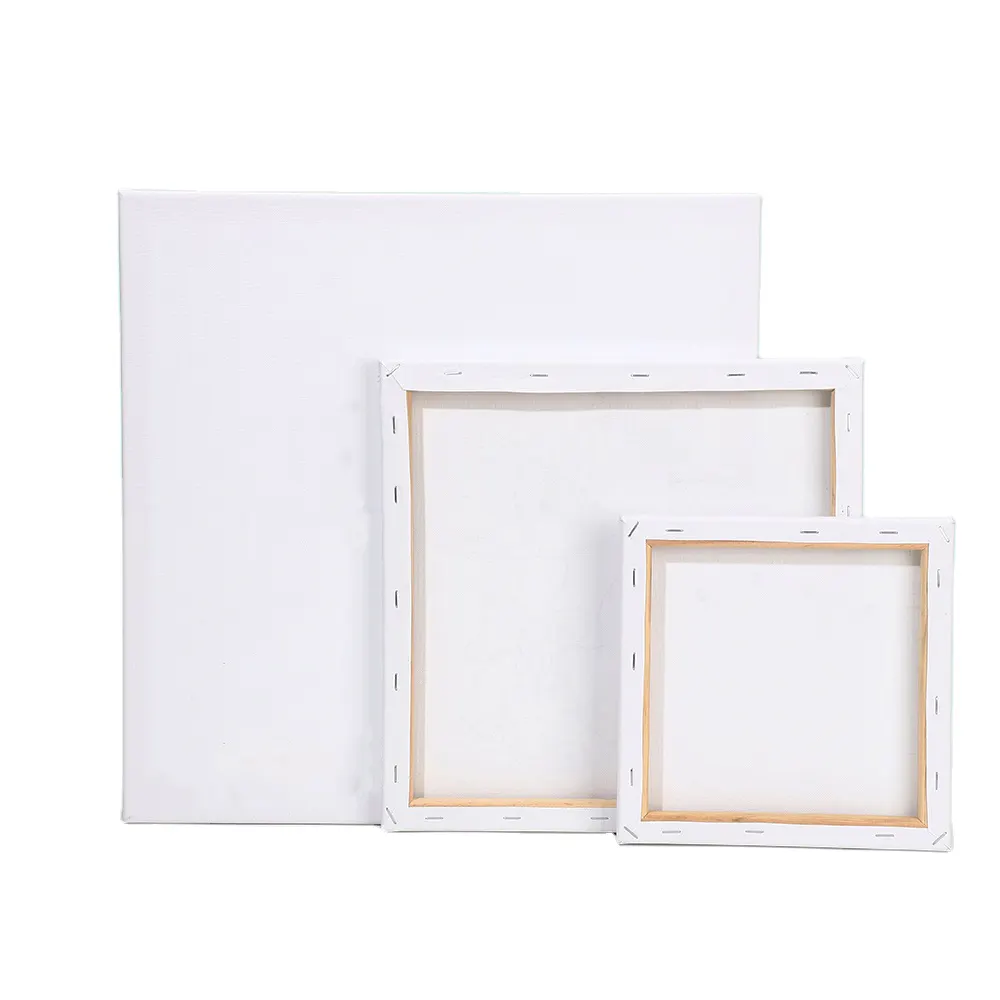 Customizable white 100% cotton painting blank artist frame canvas frame for painting art
