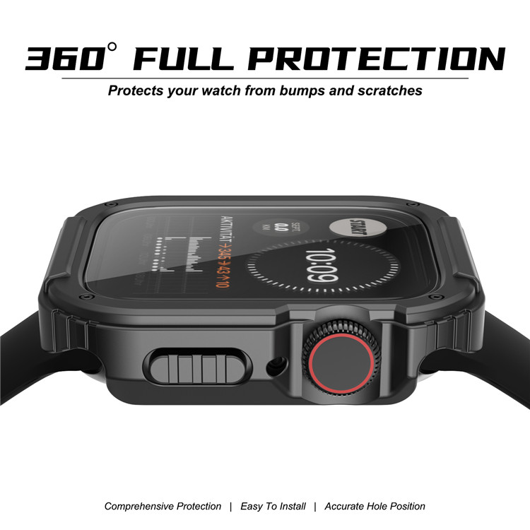 For 38mm 40mm 42mm 44mm protective rugged apple watch full cover sport i watch series 6 watch case