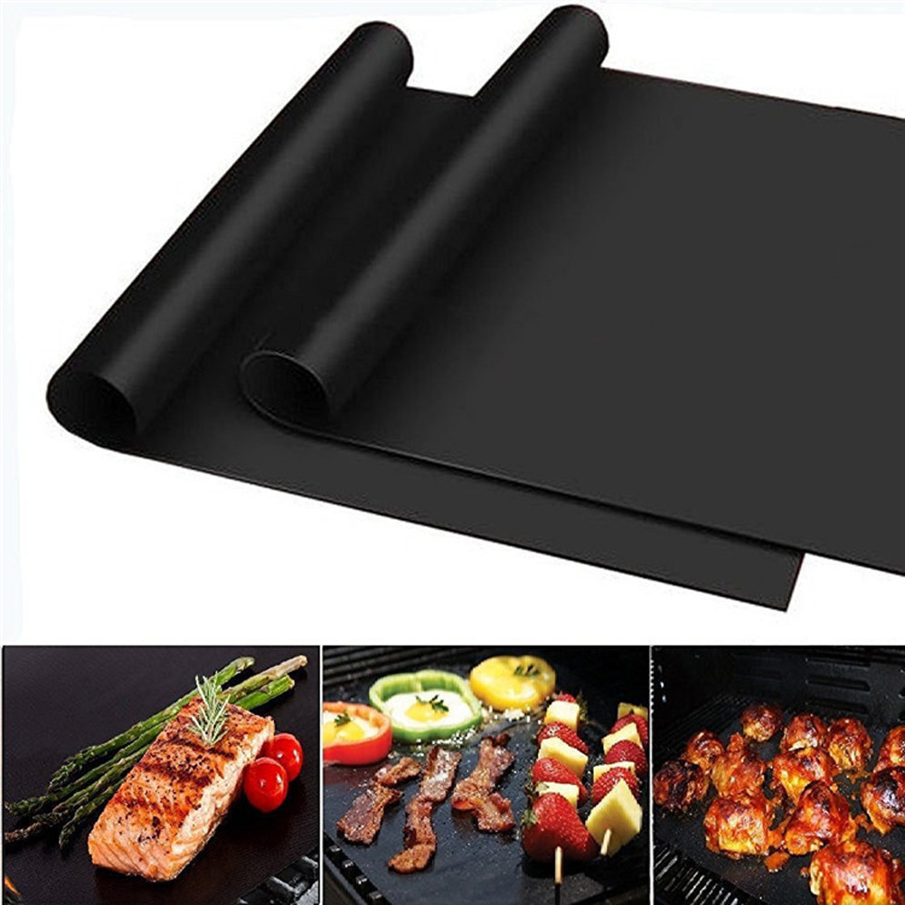 Hot Sale Reusable Extra Thickness Heat Resistant Cooking Sheet Baking Mat Non Stick Copper Dishwasher Safe BBQ Grill Mat