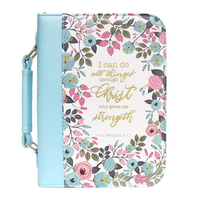 Custom PU Leather Zipper Bible Carrying Case Sublimation Bible Covers for Women