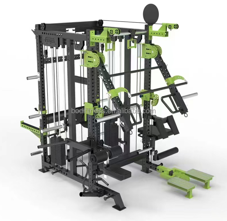 high quality Commercial fitness equipment multi functional trainer Smith machine strength training gym Multi Functional Station