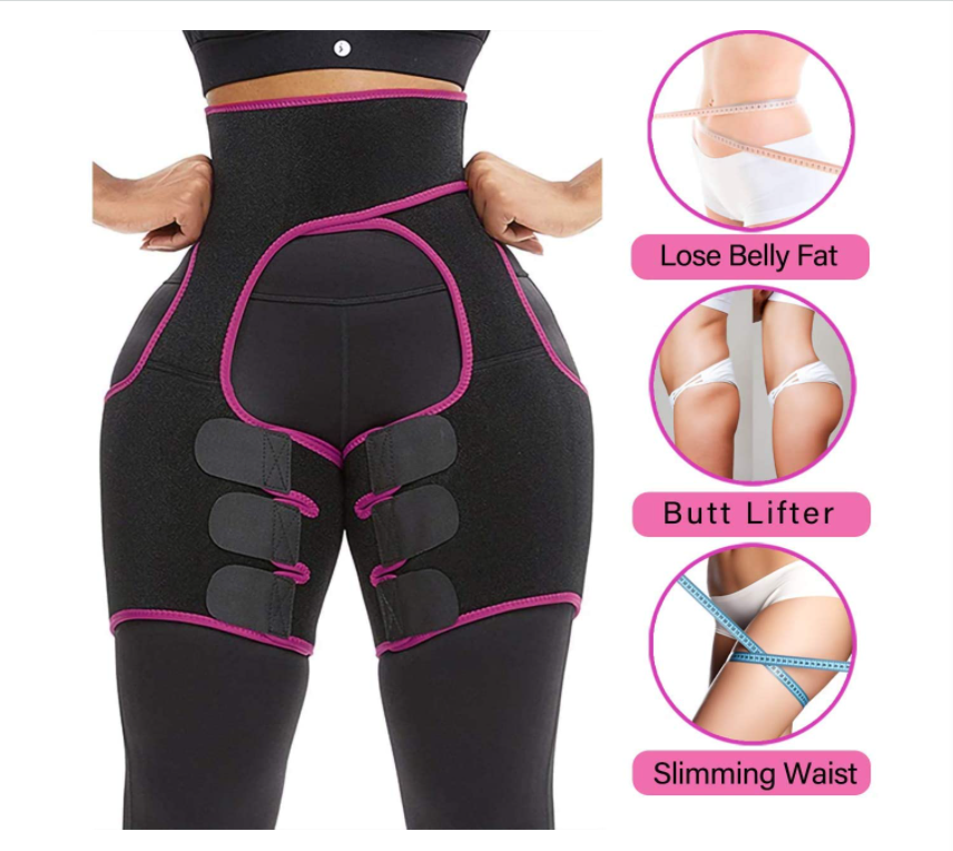 3-в-1 бедра Триммер ремень подтягивающее ягодицы для похудения Body Shaper тренировочный пояс на талии тренер Леггинсы для женщин