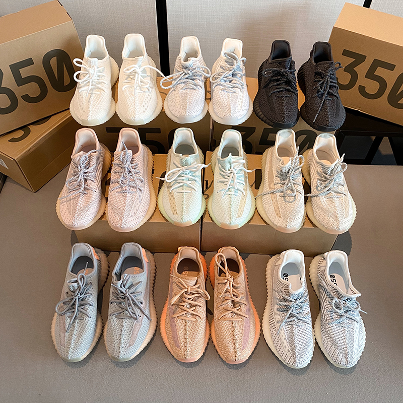 High Quality Original Designer Yeezy Reflective Sneaker Wholesale Price V2 Yezzy 350 Casual Sports Shoes Men