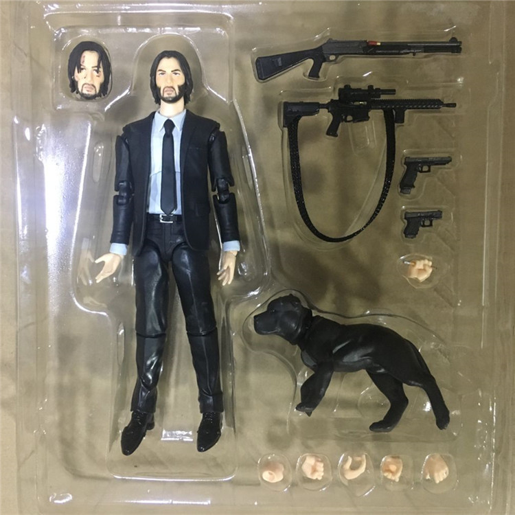 MAFEX No.085 JOHN WICK Action Figure Toys Movie Chapter 2 Articulated joints moveable Doll Replaceable parts Collection Model